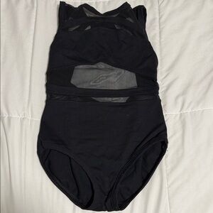 Five the Label Black Leotard with Mesh